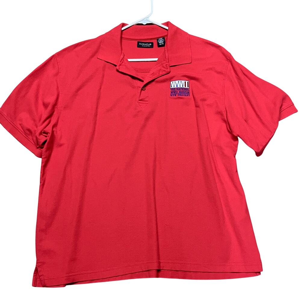 The National WWII Museum Pique Polo Shirt New Orleans Mens Size XL